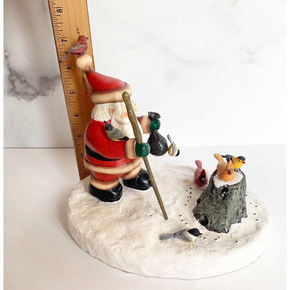Loon Lake Decoy Co Santa Feeding Birds Sculpture Figurine Sam Nottleman Ltd - Picture 11 of 14